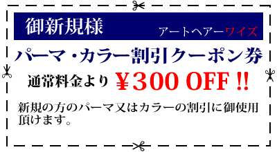 �V�K�p�[�}�E�J���[